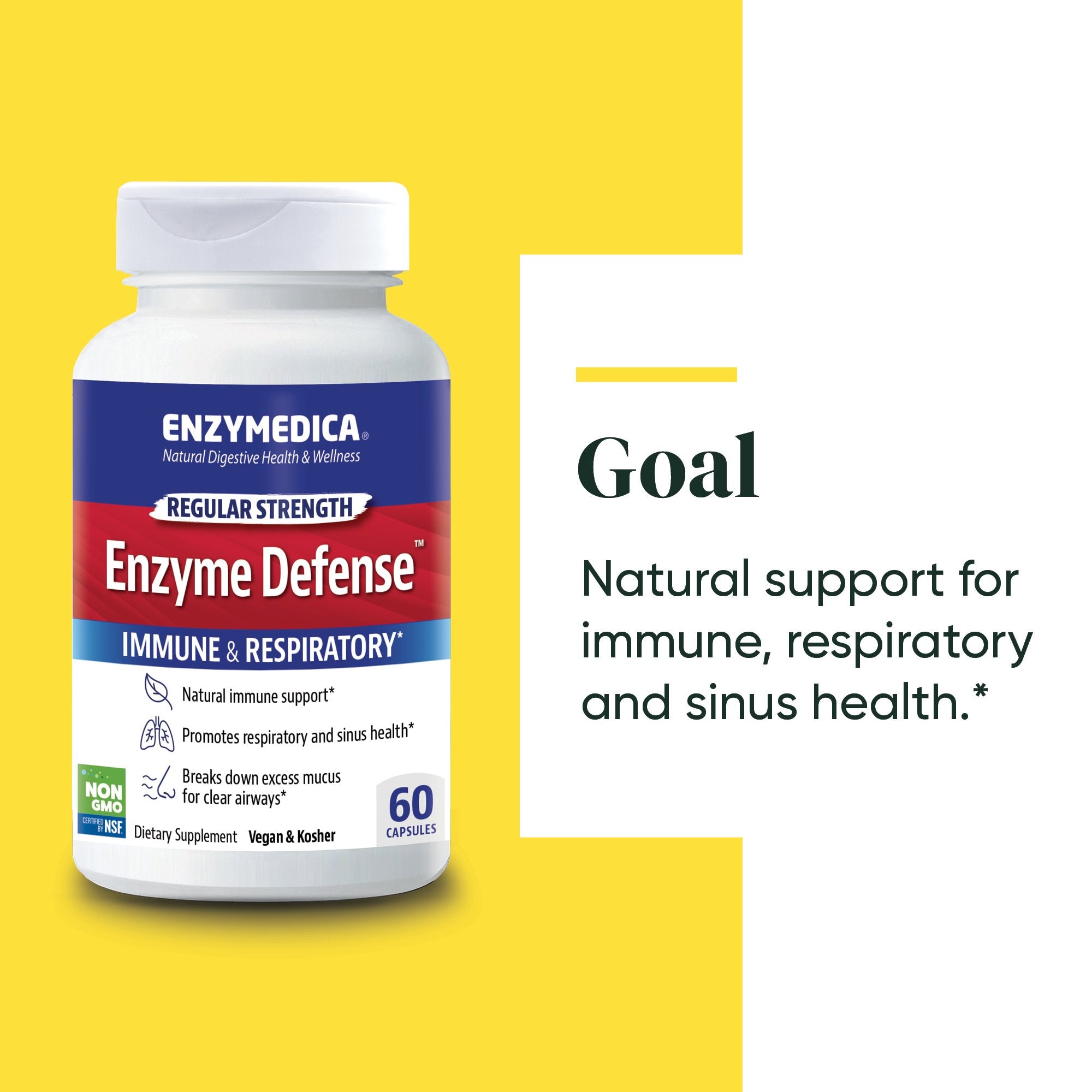 Enzyme Defense supplement from Enzymedica discussing the Goals of the product