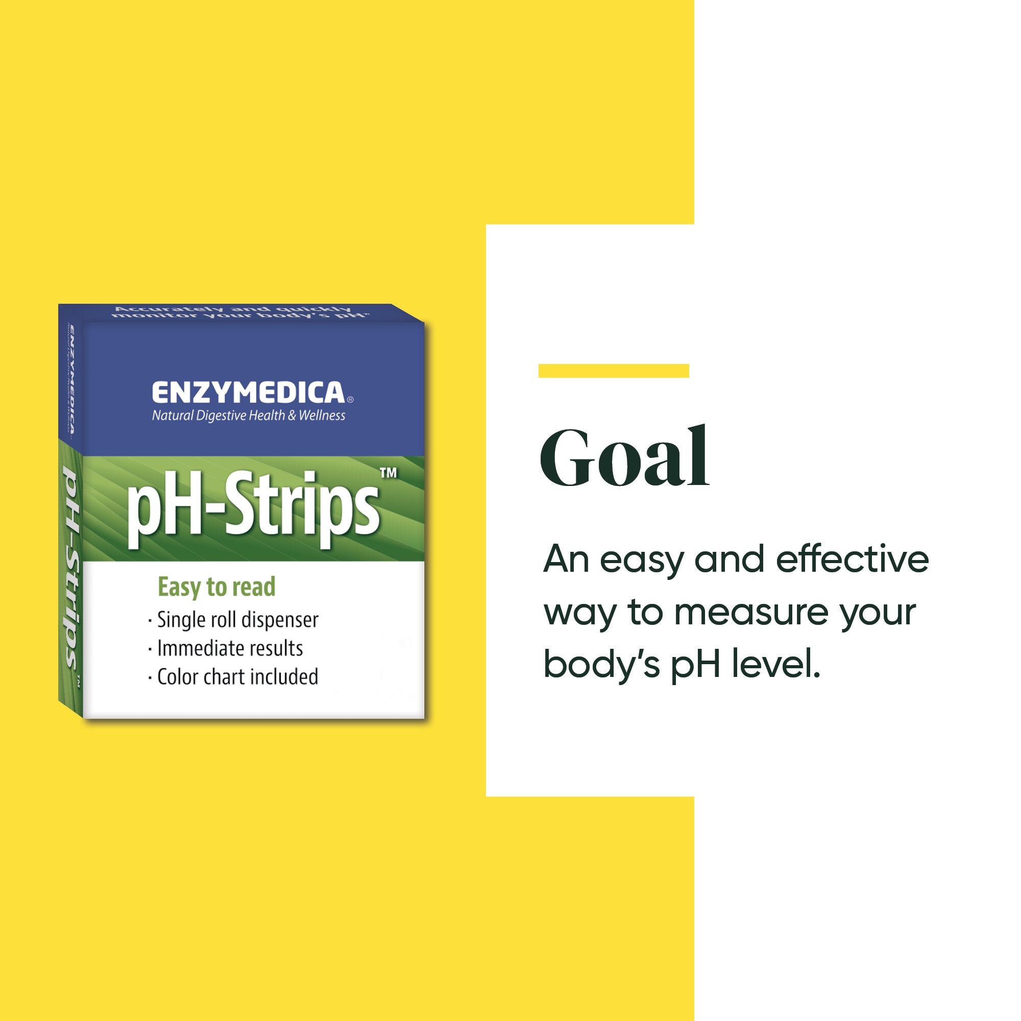 pH-Strips from Enzymedica discussing the Goals of the product